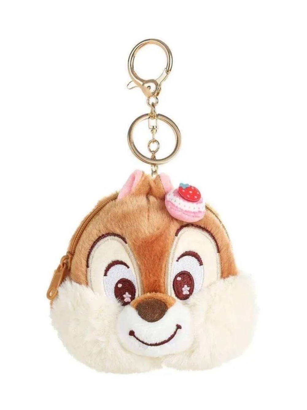 New Disney Genuine Chip’n Dale Plush Keychain Coin Wallet Pendant